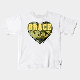 Grace Be With All Them That Love - Ephesians 6 Kids T-Shirt